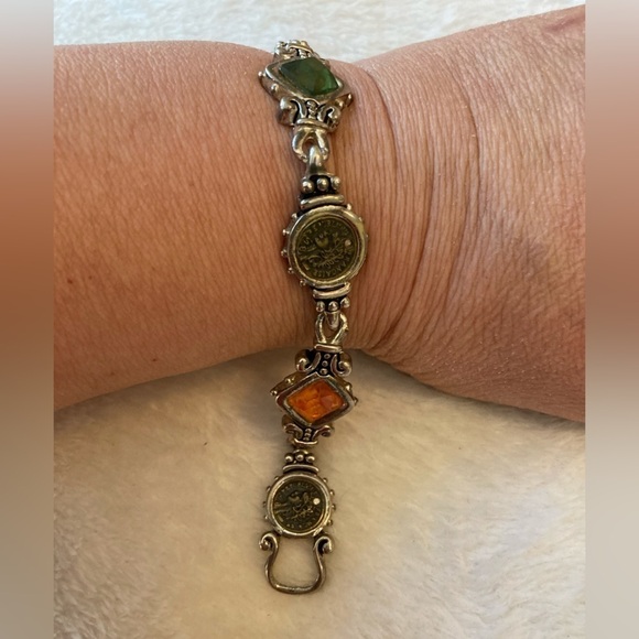 Vintage Panel Vintage Bracelet Magnetic Clasp‎ Ornate - Picture 5 of 6